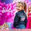 imageBarbie Girls Button Up Jean Jacket  Fashion Denim Jacket Print for KidsDeep Blue