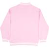 imageBarbie Girls VNeck Button Up Cardigan with Graphic Print and Embroidered Design  Long Sleeve Sweater with Pockets for KidsPink