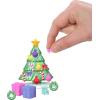 imageBarbie Mini Land Collectible Advent Calendar with 15Inch Dolls ampamp 24 Days of Surprises Winter Village Play Areas for Storytelling FunMini Barbieland