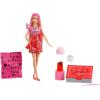 imageBarbie Party Unboxed Doll ampamp Accessories Glam Party Series with 10 Surprises Including ColorChange Red Sparkle DollRed