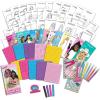 imageBarbie Rubbing Plates Set Art Activity Kit for Girls with Texture Plates Crayons ampamp Paper Create Mix and Match Fashion Outfits with Classic Barbie Designs Ages 3