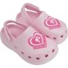 imageBarbie Toddler Girls Lightweight SlipOn Clogs  Adjustable Strap Summer Shoes for Kids  WaterFriendly Play SandalsLight Pink Glitter WBarbie Heart Patch