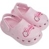 imageBarbie Toddler Girls Lightweight SlipOn Clogs  Adjustable Strap Summer Shoes for Kids  WaterFriendly Play SandalsLight Pink Glitter WBarbie Unicorn Patch