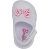 imageBarbie Toddler Girls Lightweight SlipOn Clogs  Adjustable Strap Summer Shoes for Kids  WaterFriendly Play SandalsWhite Glitter