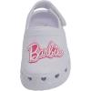 imageBarbie Toddler Girls Lightweight SlipOn Clogs  Adjustable Strap Summer Shoes for Kids  WaterFriendly Play SandalsWhite Glitter