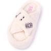 imageBarbie womens Cozy Xband ampamp Open Toe Faux Fur Memory Foam Indoor Outdoor Soled Slipper XsxlCream Xband