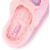imageBarbie womens Cozy Xband ampamp Open Toe Faux Fur Memory Foam Indoor Outdoor Soled Slipper XsxlDouble B Heart