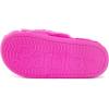 imageBarbie womens Cozy Xband ampamp Open Toe Faux Fur Memory Foam Indoor Outdoor Soled Slipper XsxlDouble Rainbow