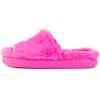 imageBarbie womens Cozy Xband ampamp Open Toe Faux Fur Memory Foam Indoor Outdoor Soled Slipper XsxlHeart Rainbow B