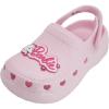 imageBarbie Toddler Girls Lightweight SlipOn Clogs  Adjustable Strap Summer Shoes for Kids  WaterFriendly Play SandalsLight Pink Glitter WBarbie Unicorn Patch