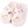 imageBarbie womens Cozy Xband ampamp Open Toe Faux Fur Memory Foam Indoor Outdoor Soled Slipper XsxlCream Xband