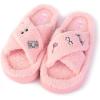 imageBarbie womens Cozy Xband ampamp Open Toe Faux Fur Memory Foam Indoor Outdoor Soled Slipper XsxlPink Xband