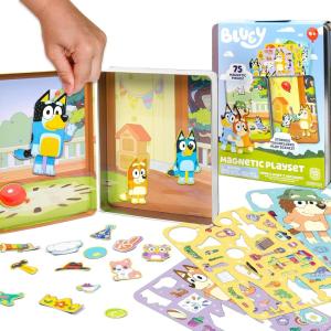 imageBarbie DIY Magnetic Play Set 75 Pieces 3 Magnetic Dolls Crafts for Kids Ages 48 4 Year Old Girl Birthday Gifts Girl Toys Cute Travel Toy Fun Airplane Activities Pretend Play for GirlsBluey Magnetic Playset