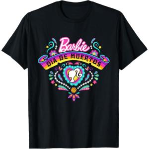 imageBarbie Da De Muertos Remember and Celebrate TShirtBlack