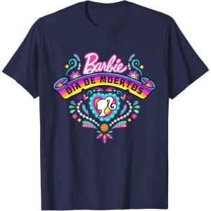 imageBarbie Da De Muertos Remember and Celebrate TShirtNavy Blue