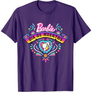 imageBarbie Da De Muertos Remember and Celebrate TShirtPurple