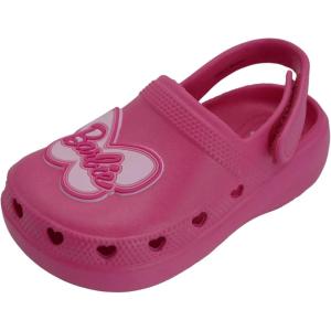 imageBarbie Toddler Girls Lightweight SlipOn Clogs  Adjustable Strap Summer Shoes for Kids  WaterFriendly Play SandalsHot Pink