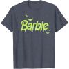imageBarbie  Happy Halloween Bats TShirtHeather Blue