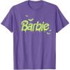 imageBarbie  Happy Halloween Bats TShirtPurple Heather
