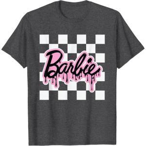 imageBarbie  Halloween Drip Logo TShirtDark Heather Grey