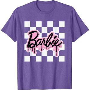 imageBarbie  Halloween Drip Logo TShirtPurple Heather