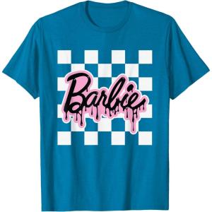 imageBarbie  Halloween Drip Logo TShirtSapphire Blue