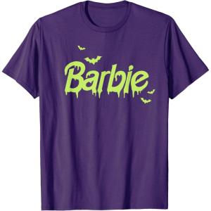 imageBarbie  Happy Halloween Bats TShirtPurple
