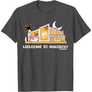 imageBarbie  Welcome to Maliboo TShirtDark Heather Grey