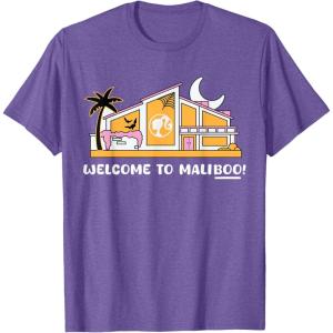 imageBarbie  Welcome to Maliboo TShirtPurple Heather