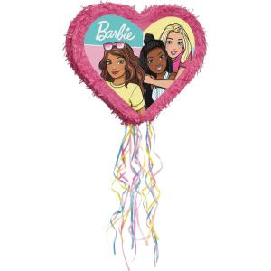 imageUnique Barbie HeartShaped Drum Pull Pinata 1969quot  1 Count  For Kids Birthdays ampamp Events