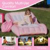 imageFUNBOY Barbie Kids Sleepover Travel Bed ampamp Air Mattress Perfect for Sleepovers Includes Carrying Storage Bag TwinPink