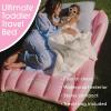 imageFUNBOY Barbie Kids Sleepover Travel Bed ampamp Air Mattress Perfect for Sleepovers Includes Carrying Storage Bag TwinPink