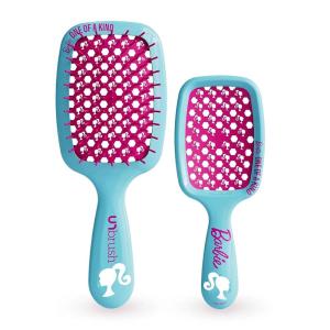 imageUNbrush Barbie Detangling Brush Duo  Shine Bright  PinkBlue
