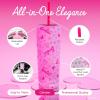 imageDragon Glassware x Barbie Vacuum Insulated Tumbler with Lid and Straw  24 oz Tumbler Cup with 2 Straws  Stainless Steel Tumbler with Straw for Water Iced Tea  Travel Coffee Tumbler  Love Out LoudBarbie  Love Out Loud