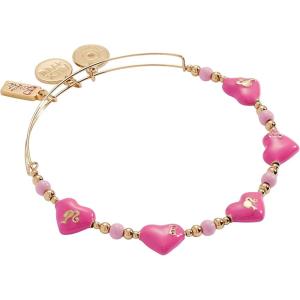 imageAlex and Ani Barbie Western JewelryAlex and Ani Barbie Logo Heart Beaded Bangle