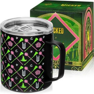 imageDragon Glassware x Barbie Vacuum Insulated Tumbler with Lid and Straw  24 oz Tumbler Cup with 2 Straws  Stainless Steel Tumbler with Straw for Water Iced Tea  Travel Coffee Tumbler  Love Out LoudWicked  Black