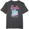 imageBarbie Birthday Sprinkles ampamp Cake TShirtDark Heather Grey