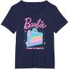 imageBarbie Birthday Sprinkles ampamp Cake TShirtNavy Blue