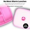 imageYoobi Barbie X Pink Bento Box ampamp Ice Pack  3 Compartment Lunch Box Dishwasher ampamp Microwave Safe Food ampamp Snack Container for Kids ampamp Tweens  BPA ampamp PVC Free LeakproofBarbie