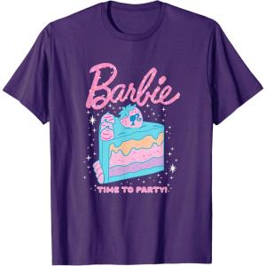 imageBarbie Birthday Sprinkles ampamp Cake TShirtPurple