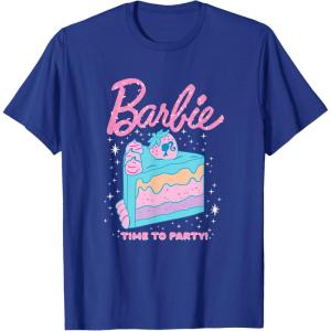 imageBarbie Birthday Sprinkles ampamp Cake TShirtRoyal Blue