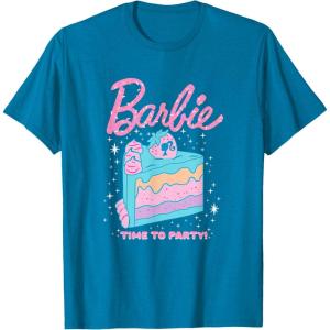 imageBarbie Birthday Sprinkles ampamp Cake TShirtSapphire Blue