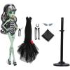 imageMonster High x Barbie Frankie Stein Doll with Original BarbieInspired Swimsuit and Solo in The Spotlight Black Evening Dress and Accessories