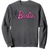 imageBarbie  Pink Leopard Print Logo SweatshirtDark Heather Grey