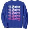 imageBarbie The Movie  Hi Barbie Stacked SweatshirtRoyal Blue