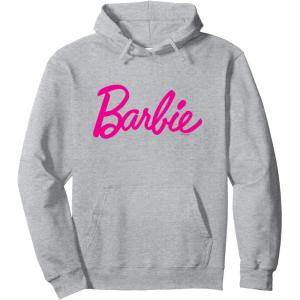 imageBarbie  Barbie Classic Logo Pullover HoodieHeather Grey