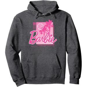 imageBarbie  Barbie Pink Core Pullover HoodieDark Heather Grey