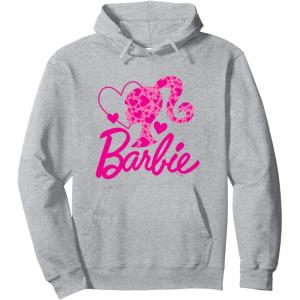 imageBarbie  Heart Logo Pullover HoodieHeather Grey