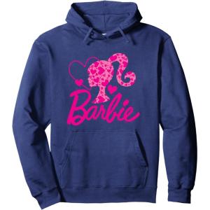 imageBarbie  Heart Logo Pullover HoodieNavy Blue
