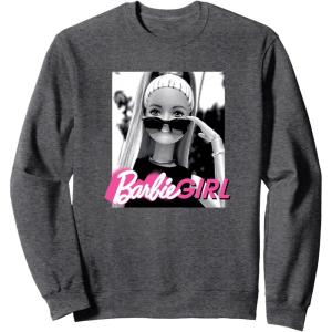 imageBarbie  Sunglasses Barbie Girl SweatshirtDark Heather Grey